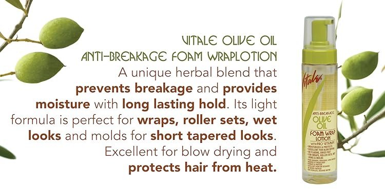 Vitals Olive oil Anti-Breakage Foam Wrap Lotion 251 ml